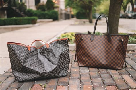 goyard never full|Goyard tote vs Neverfull.